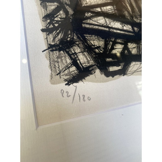 Image 1 of Lithographie vintage "Dans les montagnes" de Bernard Buffet, 1990