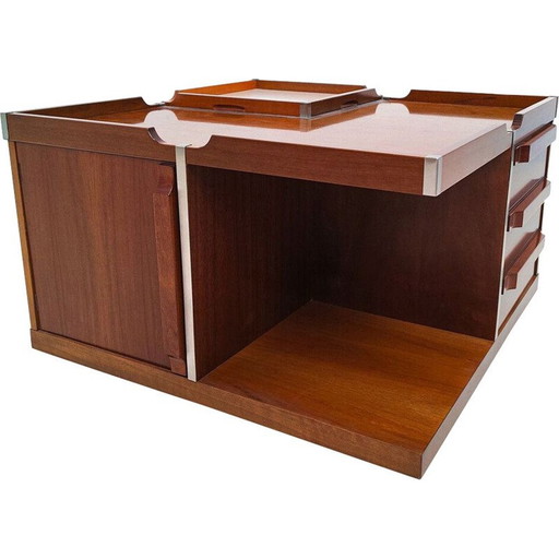 Table basse carrée vintage, Italie 1960