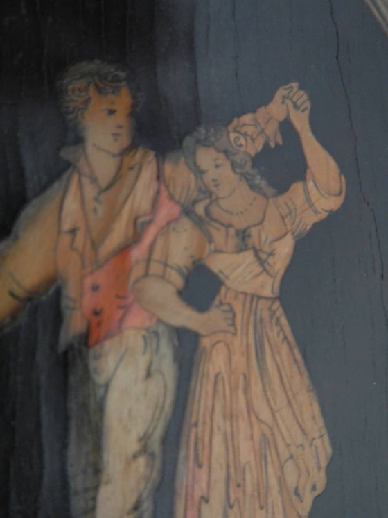 Image 1 of Miroir en bois d'olivier 1930