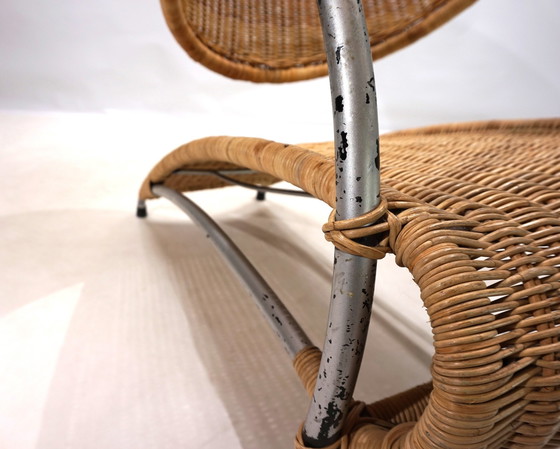 Image 1 of Rattan Streamline Fauteuil de salon, 1970