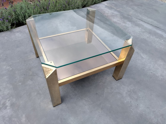 Image 1 of Belgo Chrome Set Of 23 Carat Gold Plated Coffee Tables