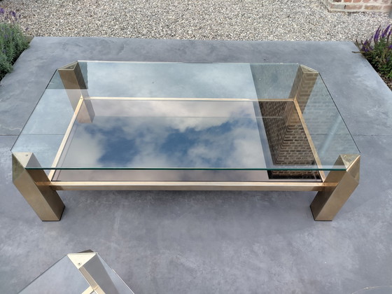 Image 1 of Belgo Chrome Set Of 23 Carat Gold Plated Coffee Tables