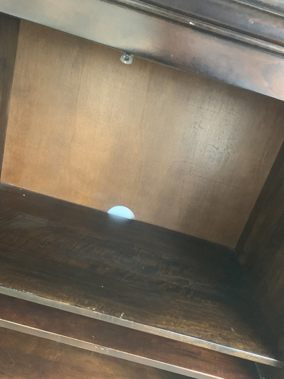 Image 1 of Meuble TV/ordinateur vintage avec tiroir coulissant