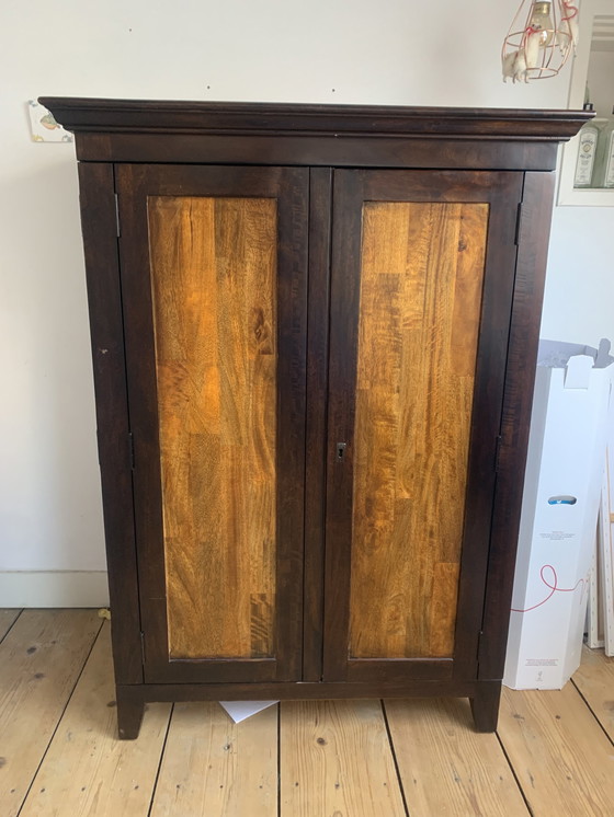 Image 1 of Meuble TV/ordinateur vintage avec tiroir coulissant