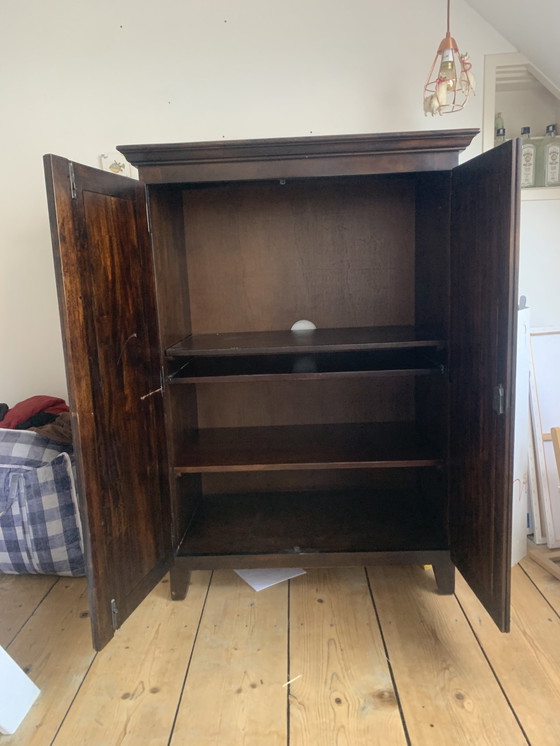 Image 1 of Meuble TV/ordinateur vintage avec tiroir coulissant