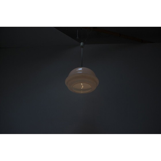 Image 1 of Lampe suspendue vintage en verre et métal pour Napako, Tchécoslovaquie 1960
