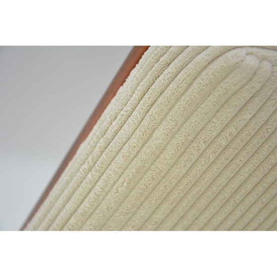 Image 1 of Fauteuil vintage BZ en velours côtelé ivoire, Scandinave