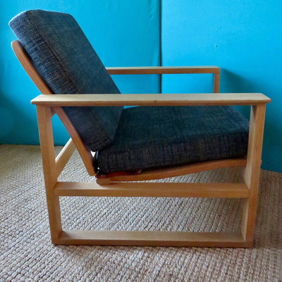 Image 1 of Fauteuil vintage en chêne clair par Borge Mogensen, Danemark 1965