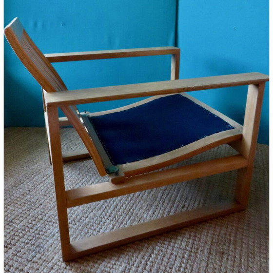 Image 1 of Fauteuil vintage en chêne clair par Borge Mogensen, Danemark 1965