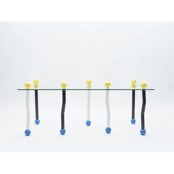 Image 1 of Table basse vintage en bois peint, Italie 1980-1990