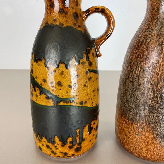 Image 1 of Paire de vases en céramique vintage de Scheurich, Allemagne, années 1970