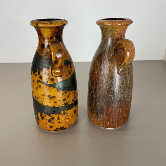 Image 1 of Paire de vases en céramique vintage de Scheurich, Allemagne, années 1970