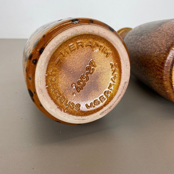 Image 1 of Paire de vases en céramique vintage de Scheurich, Allemagne, années 1970