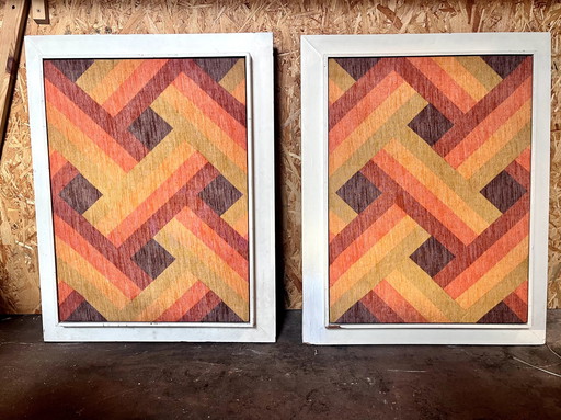 Paire De Panneau Sonore Vintage Bertagni, 1970