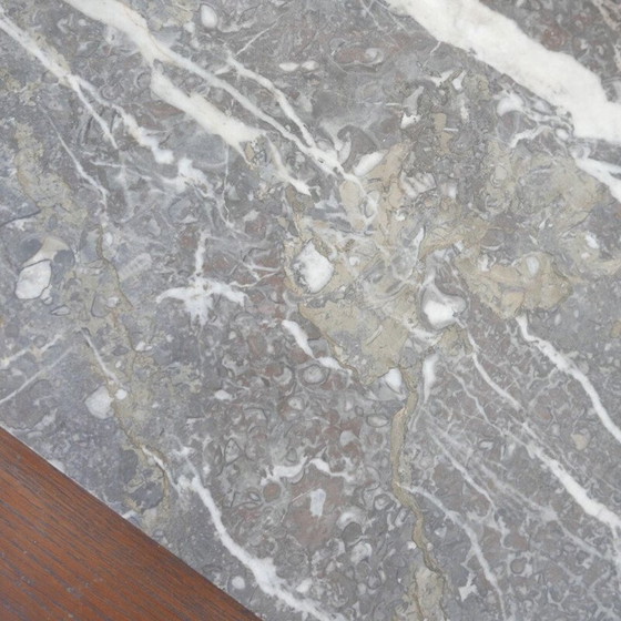 Image 1 of Buffet vintage art déco en chêne et marbre, France 1930