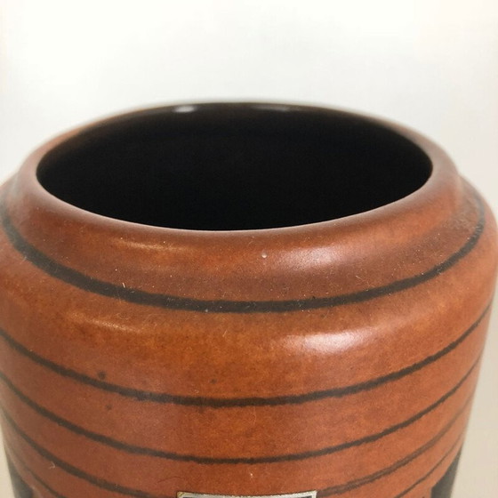 Image 1 of Vase à lave grasse en poterie vintage par Scheurich Allemagne 1970