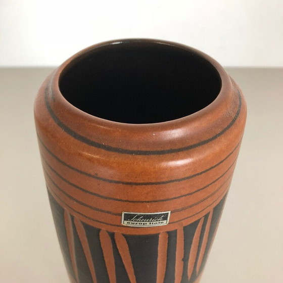 Image 1 of Vase à lave grasse en poterie vintage par Scheurich Allemagne 1970