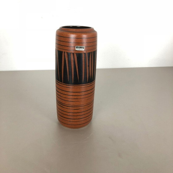 Image 1 of Vase à lave grasse en poterie vintage par Scheurich Allemagne 1970