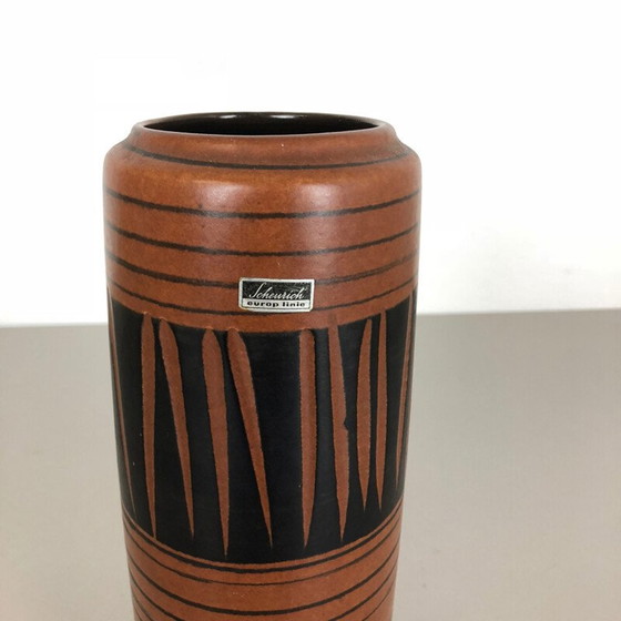 Image 1 of Vase à lave grasse en poterie vintage par Scheurich Allemagne 1970