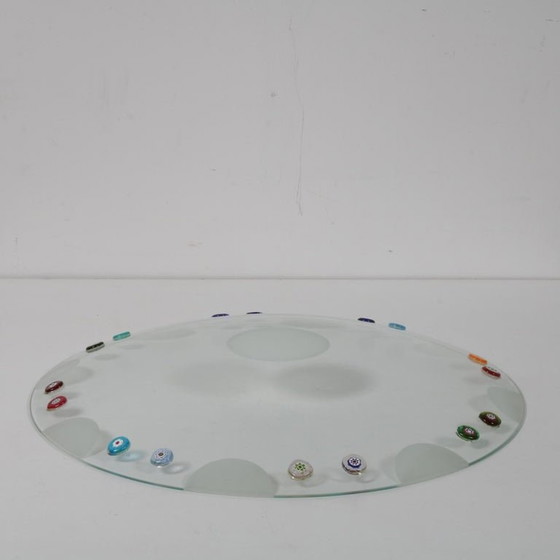 Image 1 of Rare plaque en verre de Bruno Munari provenant de "Collezione Murano", Italie 1995