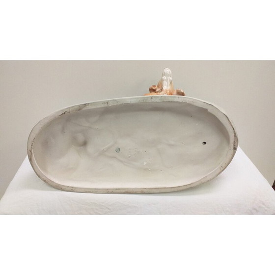 Image 1 of Sculpture vintage en porcelaine représentant des chiens, Tchécoslovaquie, années 1960