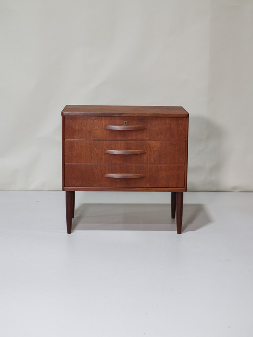 Commode vintage danoise en teck 1960s