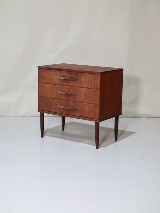 Commode vintage danoise en teck 1960s