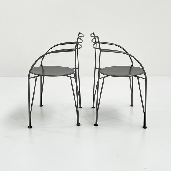 Image 1 of Chaise postmoderne Lune D'Argent par Pascal Mourgue pour Fermob, 1985