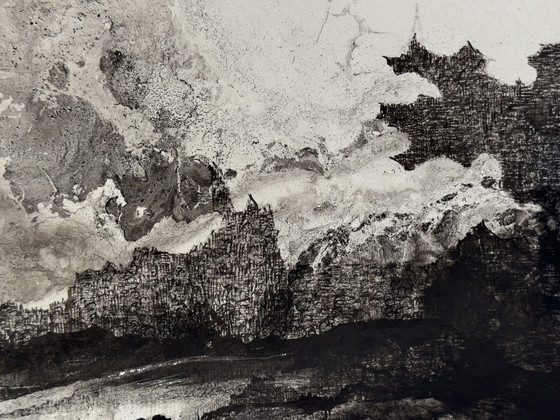 Image 1 of Paysage à l'encre. 1978. - Eugène Eechaut (1928-2019)