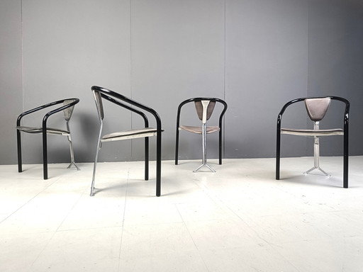 Chaises de salle à manger au design japonais par Toshiyuki Kita pour Aidec Japan, 1980S