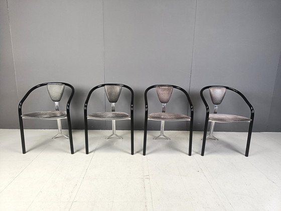 Image 1 of Chaises de salle à manger au design japonais par Toshiyuki Kita pour Aidec Japan, 1980S