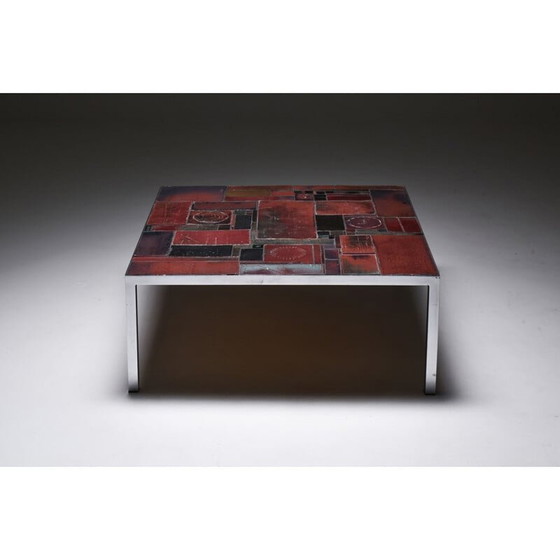 Image 1 of Table basse vintage Pia Manu en céramique, Belgique 1960