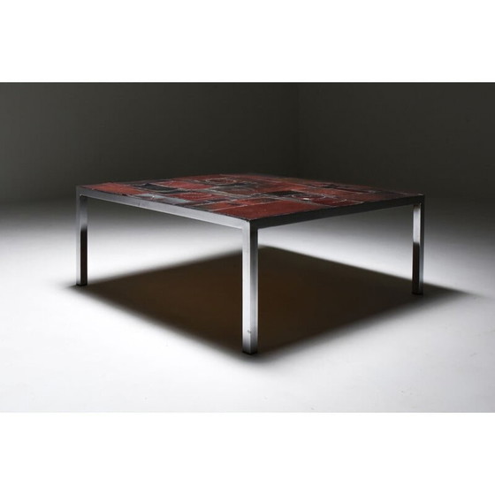 Image 1 of Table basse vintage Pia Manu en céramique, Belgique 1960