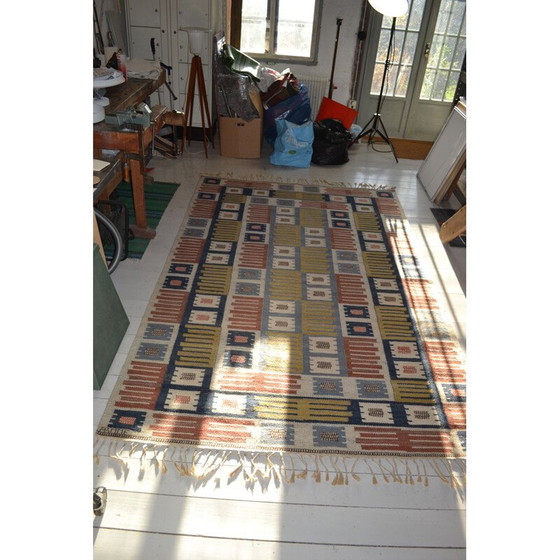 Image 1 of Tapis en laine vintage de Märta Måås Fjetterström, 1941