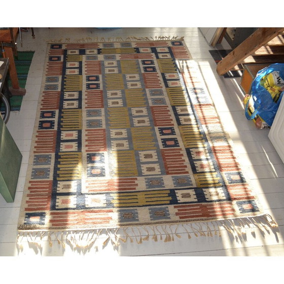 Image 1 of Tapis en laine vintage de Märta Måås Fjetterström, 1941