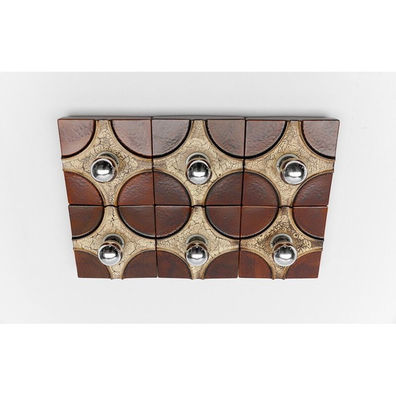 Image 1 of Ensemble de 6 lampes murales en céramique vintage par Pan Keramik, 1960