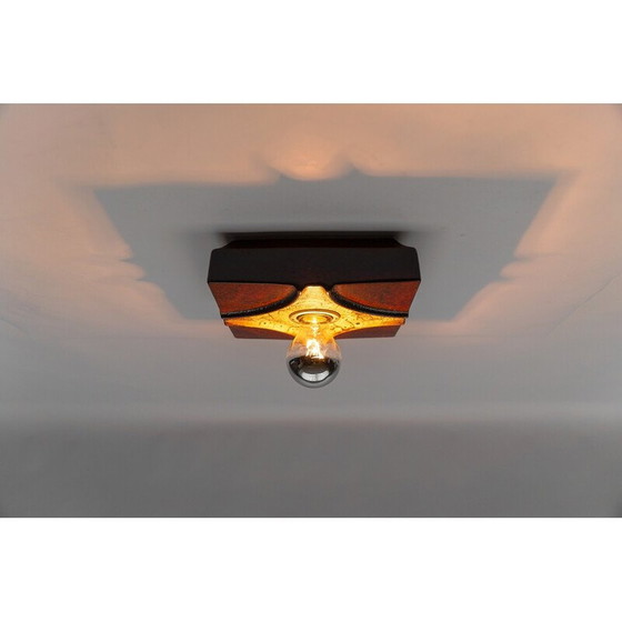 Image 1 of Ensemble de 6 lampes murales en céramique vintage par Pan Keramik, 1960