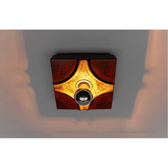 Image 1 of Ensemble de 6 lampes murales en céramique vintage par Pan Keramik, 1960