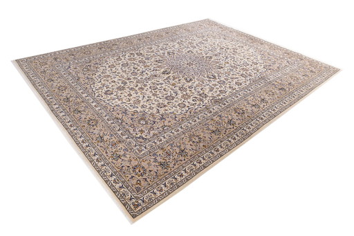 Tapis persan Kashan 4,04 X 3,05 Tapis oriental noué à la main n ° 1097