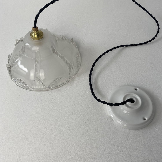 Image 1 of Paire D’Anciennes Suspensions Ezan Art-Deco  