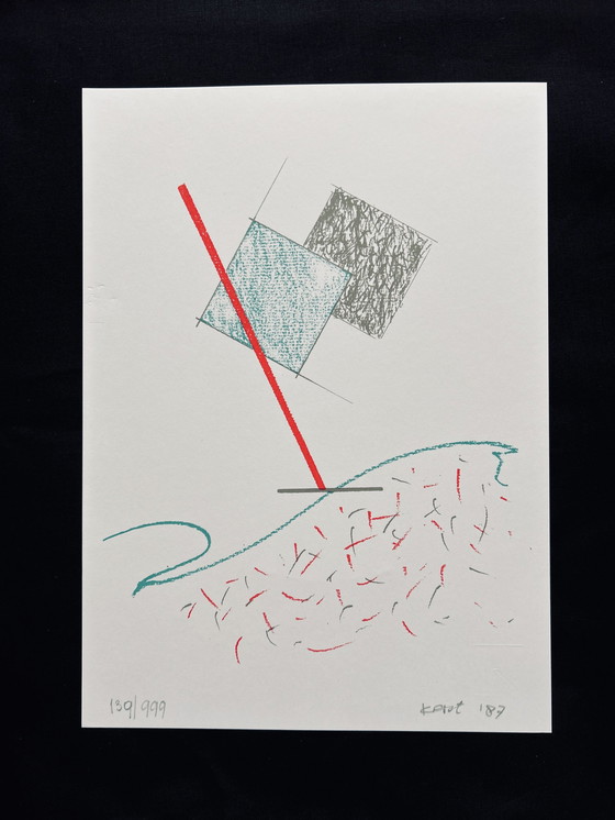 Image 1 of Sérigraphie Hannes Postma - Noël