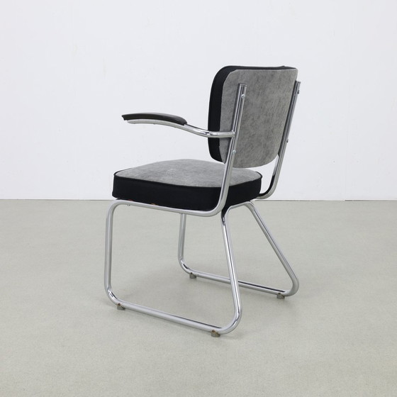 Image 1 of Chaise à structure tubulaire Jan Schröfer Ahrend De Cirkel, 1960S