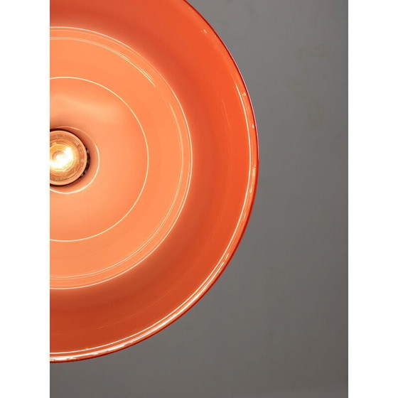 Image 1 of Lampe suspendue vintage en laiton rouge, Italie