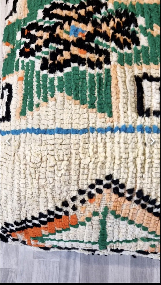 Image 1 of Tabouret marocain vintage, coussin de siège en berbère.