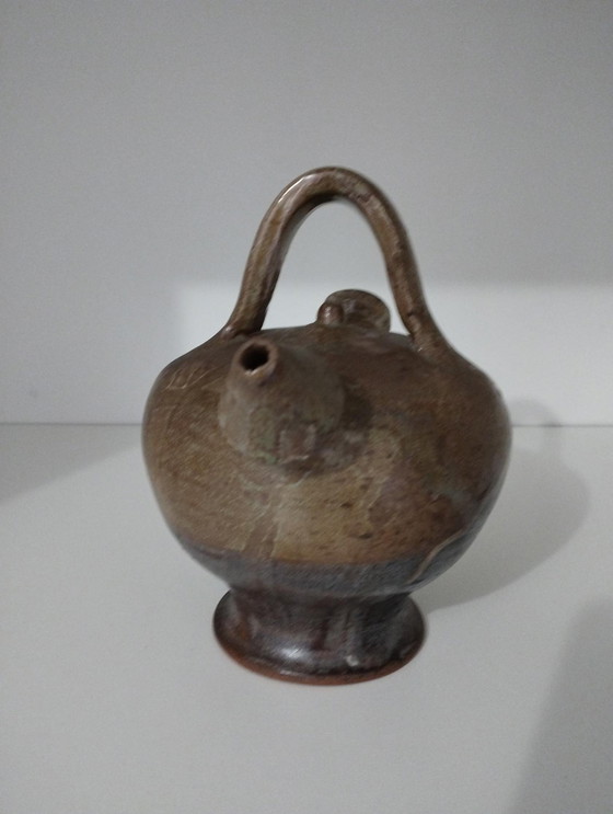 Image 1 of Petite Cruche - Gargoulette, Chevrette, Jarre, Pichet En Grès - Céramique - Ancien - Artisanale