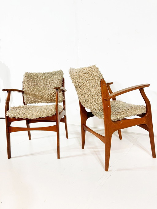 2x chaises de bureau/chaises d'appoint Louis Van Teefelen