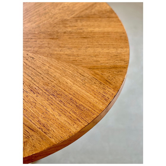 Image 1 of Table basse vintage Tulipe avec plateau pivotant en bois, par Graeter Vitra