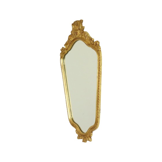 Image 1 of Miroir Deknudt feuille d'or Hollywood Regency