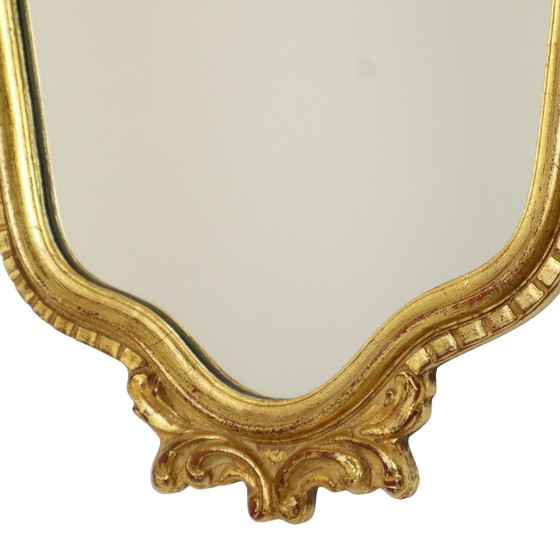 Image 1 of Miroir Deknudt feuille d'or Hollywood Regency