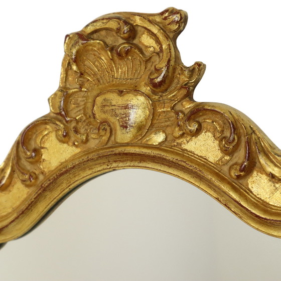 Image 1 of Miroir Deknudt feuille d'or Hollywood Regency